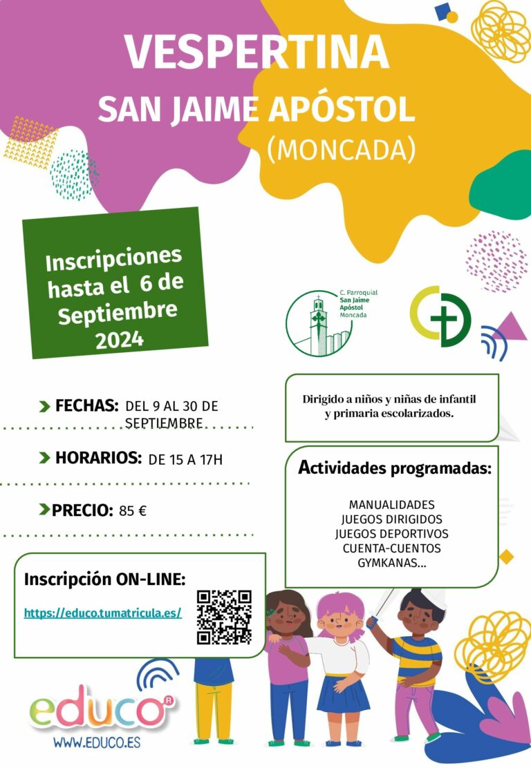 Vespertina Infantil y Primaria – Septiembre
