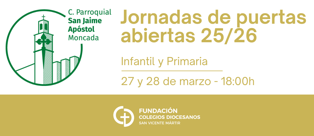 Jornadas puertas abiertas 2025-26 Colegio San Jaime Moncada